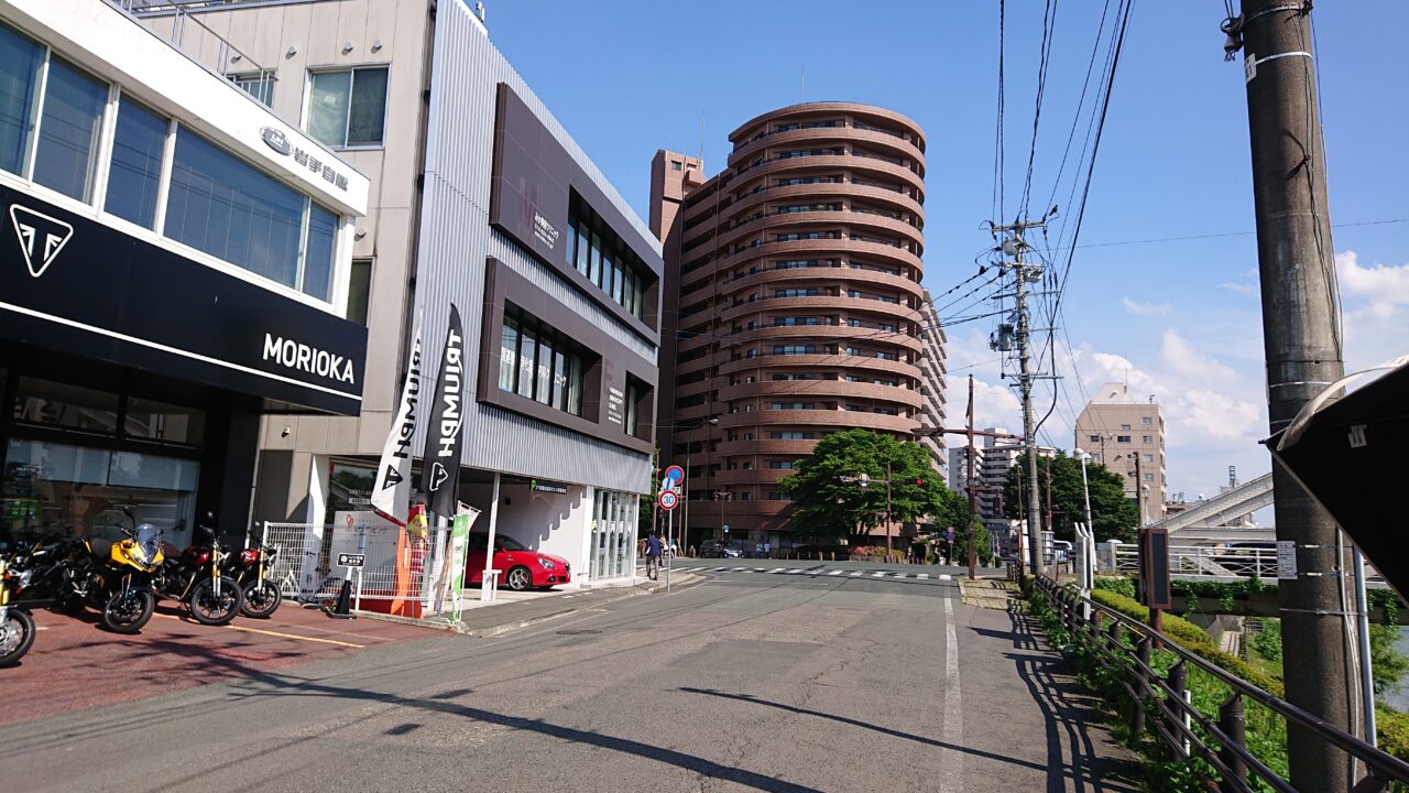 gsがオープンする店舗付近の様子