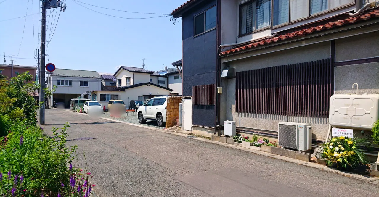 新店舗こまつ中華蕎麦の駐車場 - 編集済み