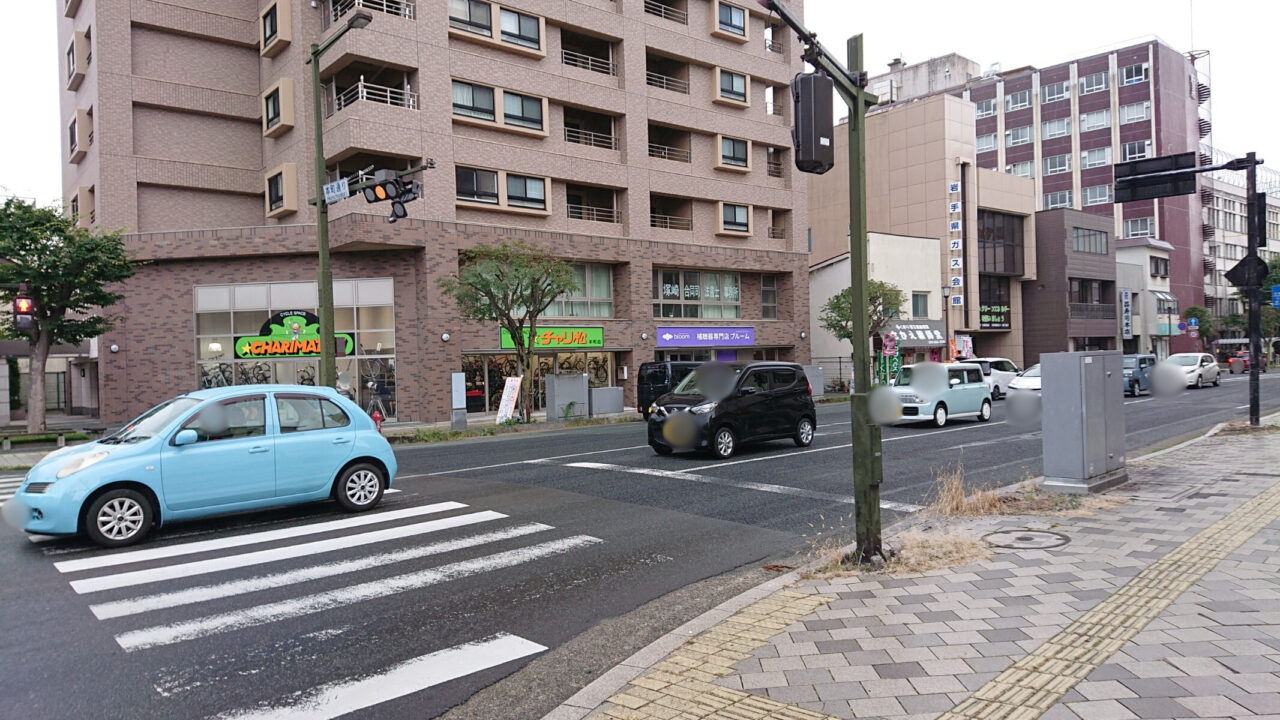 チャリ松のある本町通