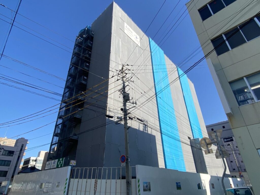 2026年春に完成予定の盛岡駅ホテル