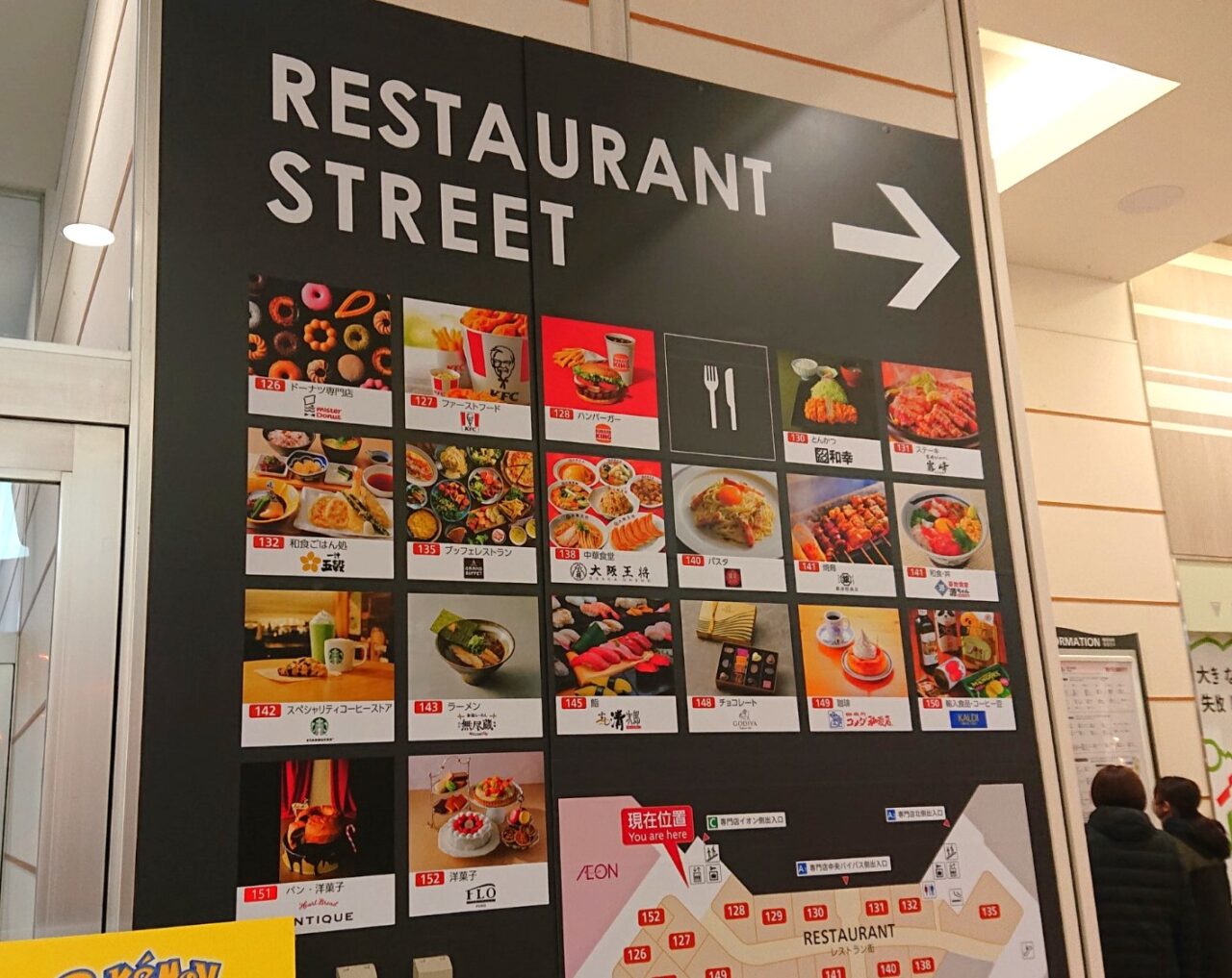 レストランストリートのテナント一覧2512