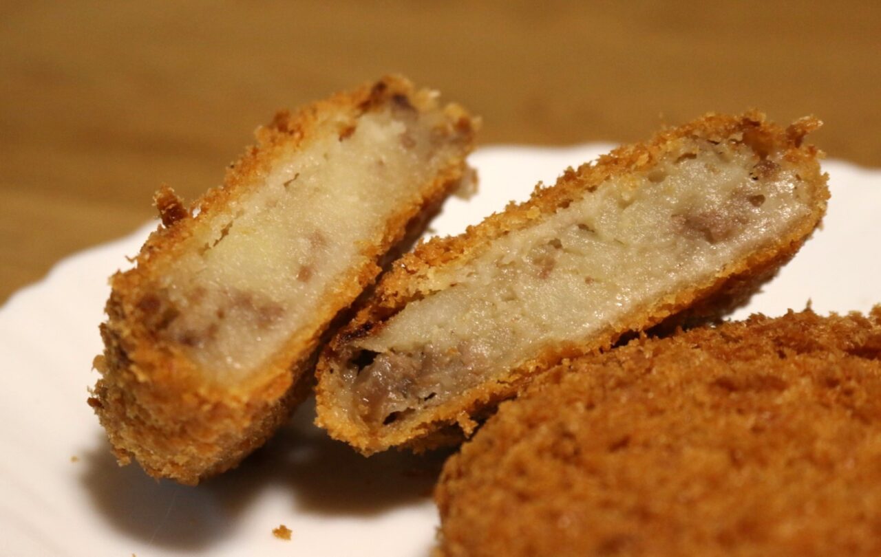 盛岡匠味のコロッケ(短角牛と四元豚)断面