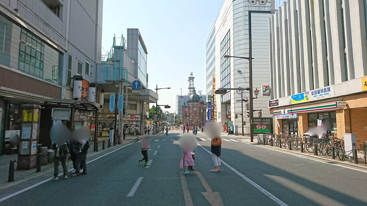 2018年盛岡市で開催された東北絆祭り 中ノ橋通が歩行者天国となった