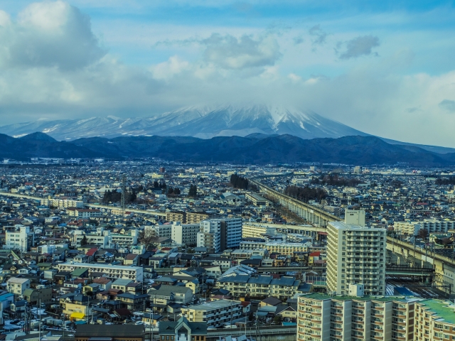 マリオスの展望台からみた盛岡の景色のイメージ2602