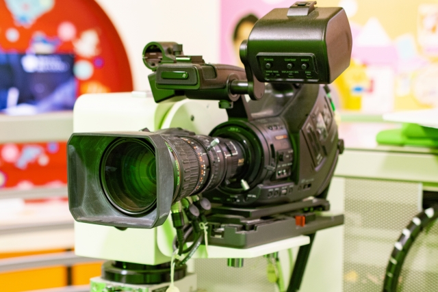 番組制作で使用する映像機材のイメージ