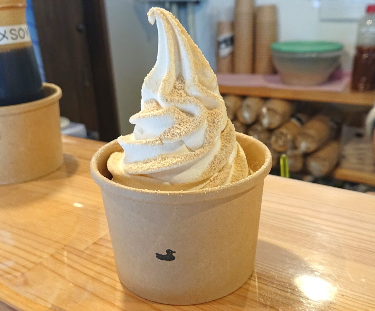 ミヤギシロメきなこのソフトクリーム