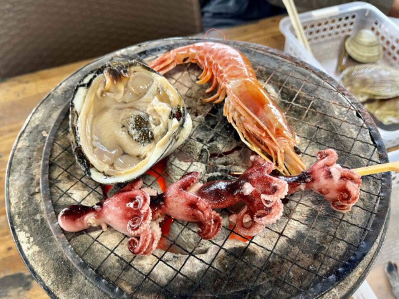 炭火焼の海鮮BBQのイメージ